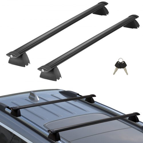 Roof Rack Cross Bars, Compatible with 2011-2021 Jeep Grand Cherokee with Grooved Side Rails, 90.72 kg Load Capacity, Aluminum Crossbars with Locks, for Rooftop Cargo Carrier Bag Luggage Kayak Bike