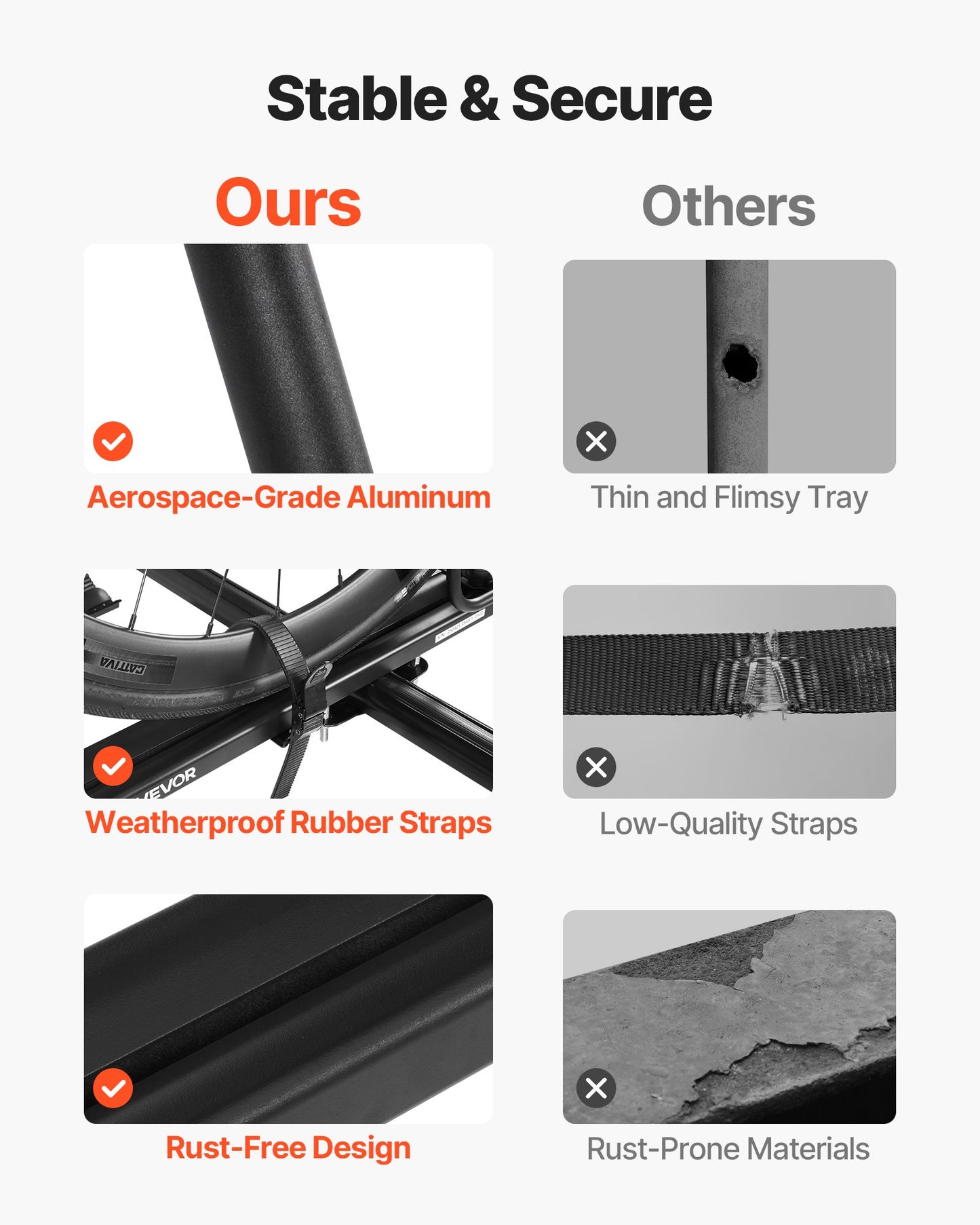 Roof Bike Rack, 15 kg Capacity, Foldable Upright Roof Mount Bicycle Rack with Locking Systems & Adjustable Arm for T-Slot Crossbars, Upright Rooftop Bike Rack 1 Bike Carrier for Car SUV, Black