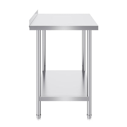 24 x 36 x 36 Inch Stainless Steel Work Table, Commercial Food Prep Worktable Heavy Duty Prep Worktable, Metal Work Table with Adjustable Height for Restaurant, Home and Hotel