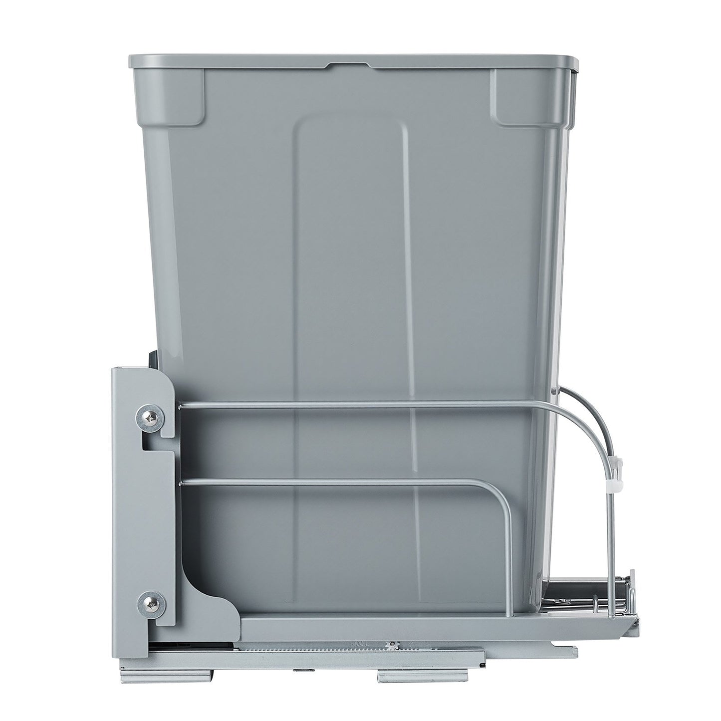 Ausziehbarer Abfalleimer für Küchenschränke, Müll- und Recyclingbehälter, Unterbau-Abfallbehälter mit robustem Metall-Schiebemechanismus mit Soft-Close-Funktion und Türset, für Spüle, unter der Arbeitsplatte