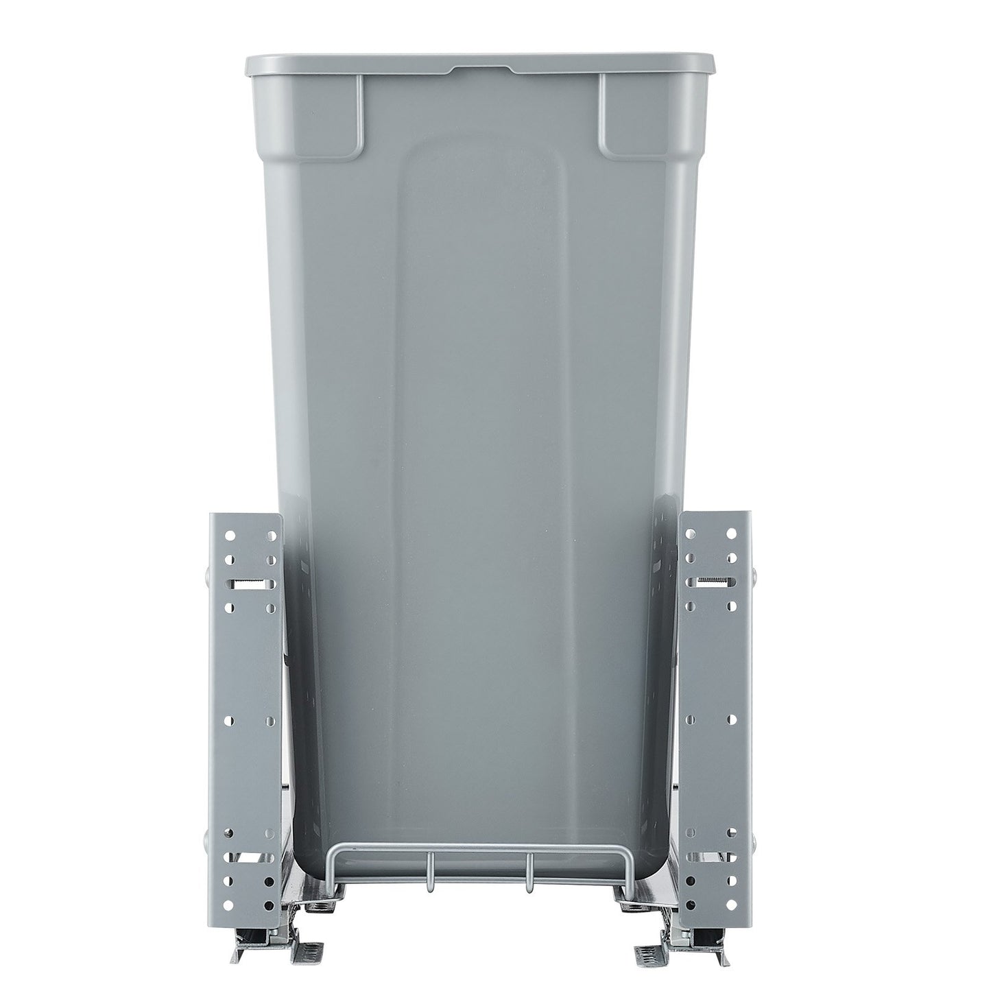 Ausziehbarer Abfalleimer für Küchenschränke, Müll- und Recyclingbehälter, Unterbau-Abfallbehälter mit robustem Metall-Schiebemechanismus mit Soft-Close-Funktion und Türset, für Spüle, unter der Arbeitsplatte