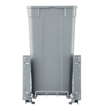 Ausziehbarer Abfalleimer für Küchenschränke, Müll- und Recyclingbehälter, Unterbau-Abfallbehälter mit robustem Metall-Schiebemechanismus mit Soft-Close-Funktion und Türset, für Spüle, unter der Arbeitsplatte