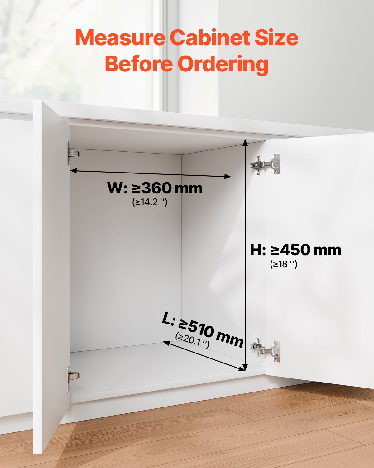 Pullout Trash Can for Kitchen Cabinets, 20Lx2 Double Under Sink Garbage Waste Recycling Bin, Under Mount Waste Container, with Heavy Duty Metal Full Extension Sliding System and Handle