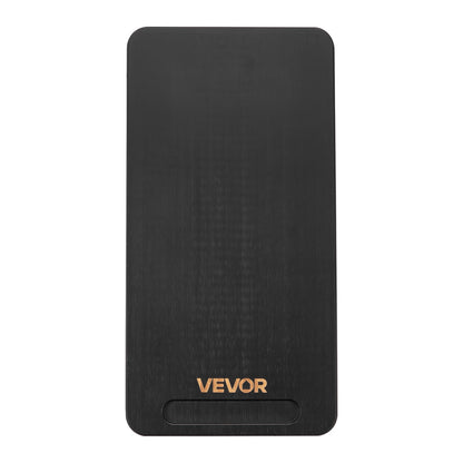 Appliance Slider, Medium 14.5 x 7.5-inch, Rolling Sliding Tray with Silent Rubber Wheels & Hollow Handle, Easy to Clean, Appliance Rolling Tray for Coffee Maker, Kitchen Countertop, Black