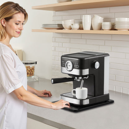 Appliance Slider, Small 14 x 9.5-inch, Rolling Sliding Tray with Silent Rubber Wheels & Hollow Handle, Easy to Clean, Appliance Rolling Tray for Coffee Maker, Kitchen Countertop, Black