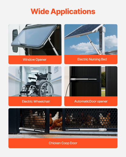 12V Linear Actuator, 250mm Stroke 15mm/s High-Speed 1000N Linear Motion Actuator - with IP54 Protection & Mounting Bracket for Lift Desk, Recliner Chairs, Window Door Opener