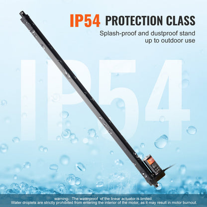 Linear Actuator 12V 50.8 cm 1.4 cm/s High Speed 99.8 kg/1000N IP54 Protection