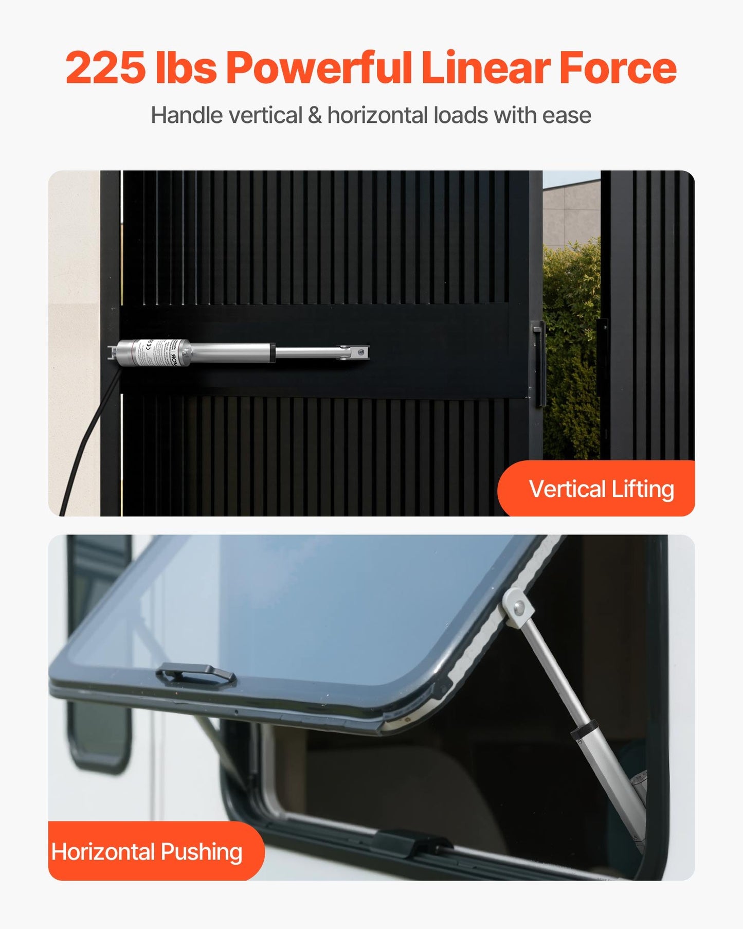 12V Linear Actuator, 101.6mm Stroke 15mm/s High-Speed 1000N Linear Motion Actuator - with IP54 Protection & Mounting Bracket for Lift Desk, Recliner Chairs, Window Door Opener