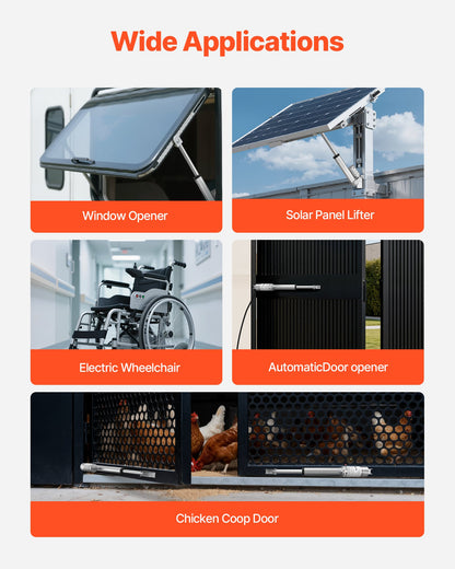 12V Linear Actuator, 101.6mm Stroke 15mm/s High-Speed 1000N Linear Motion Actuator - with IP54 Protection & Mounting Bracket for Lift Desk, Recliner Chairs, Window Door Opener