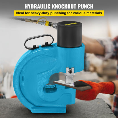 Hopopular CH-70 Hydraulic Hole Puncher Punching Tool Puncher, 35T Flat Copper Electric Pump L Style, CP-700 H Style CFP-800-1 Busbar Tungsten Steel