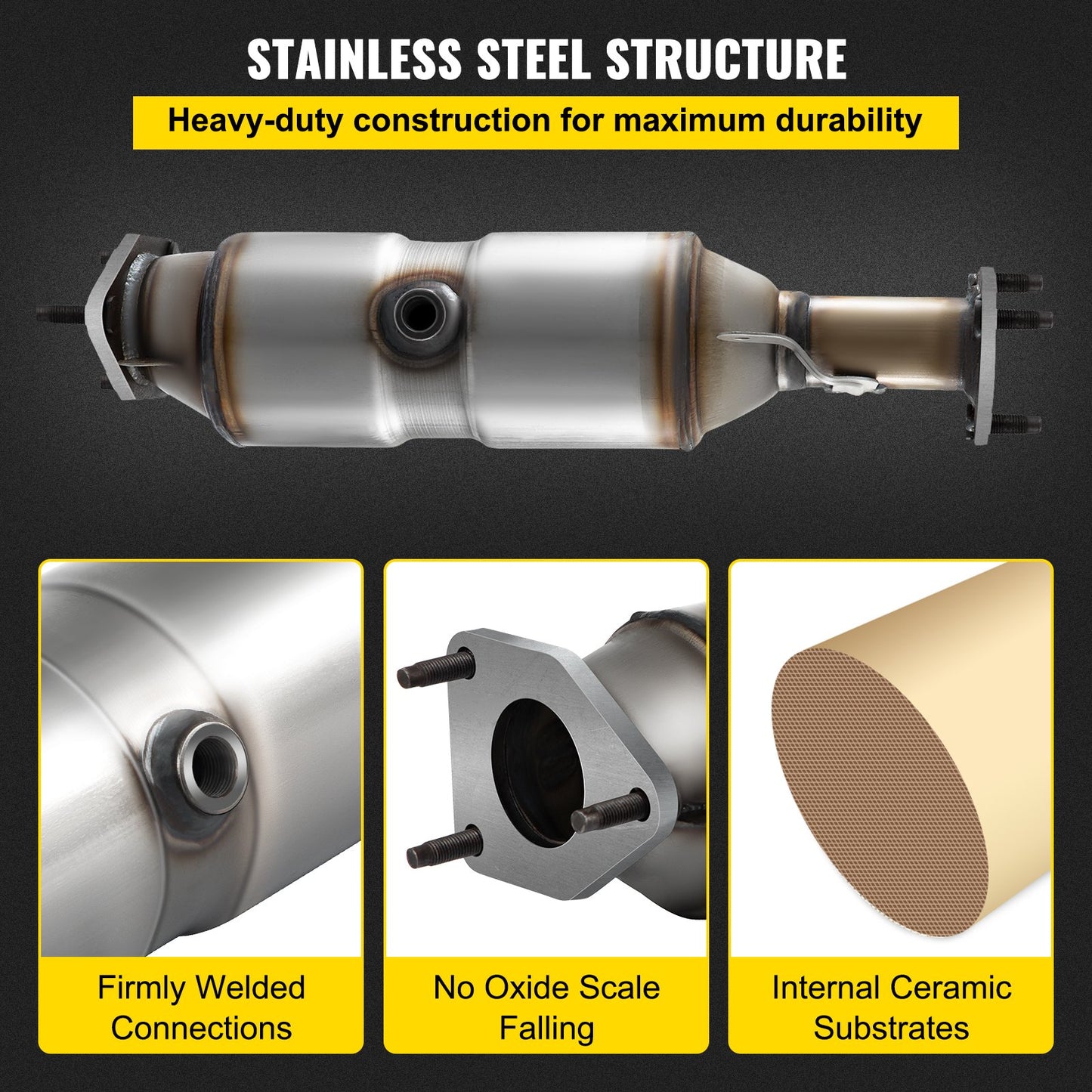 High Flow Catalytic Converter For 2003-2007 Honda Accord DX/EX/LX 2.4L L4