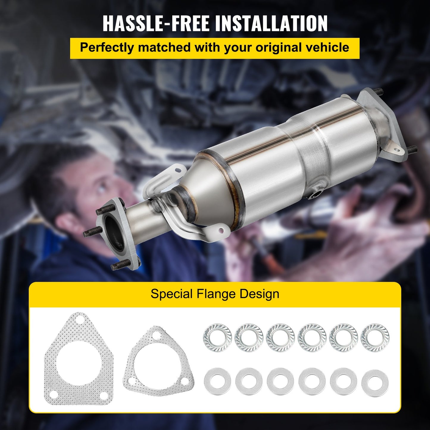 High Flow Catalytic Converter For 2003-2007 Honda Accord DX/EX/LX 2.4L L4