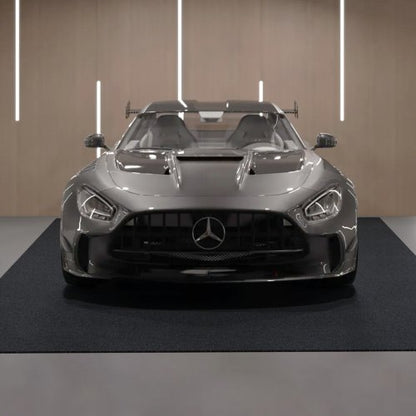 Garage Floor Mat, 2.3 x 5.79 M Waterproof Protection from Water,Snow, Rain,Mud and Oil for Cars, Non-slip Heavy Duty Containment Mat with TPE Anti-Leak Backing & Easy to Clean & Cuttable