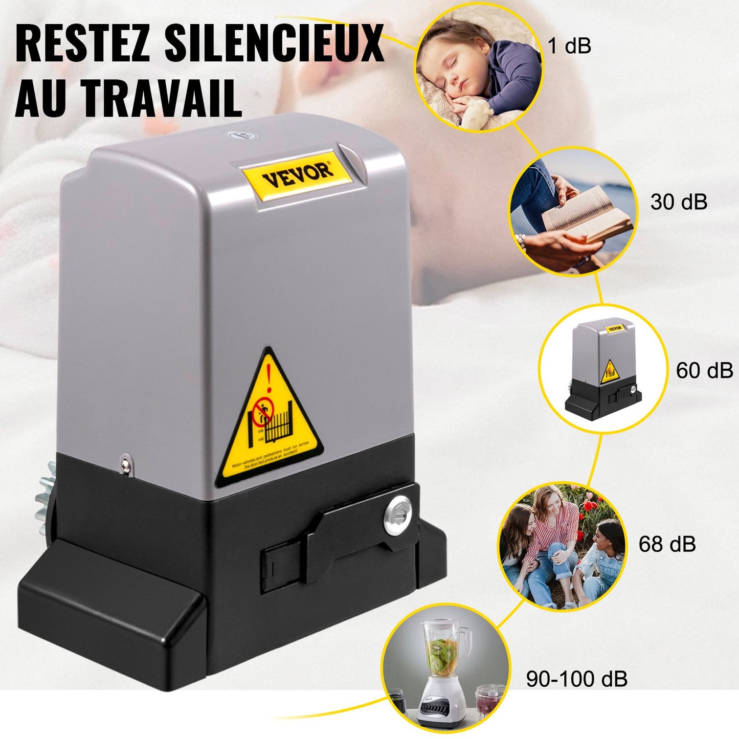 Sliding Gate Opener, 1800 KG 7 m, Automatic Sliding Gate with 4 Remote Controllers & APP Control, Electric Rolling Driveway Slide Gate Motor, Complete Gate Operator Hardware Security System Kit