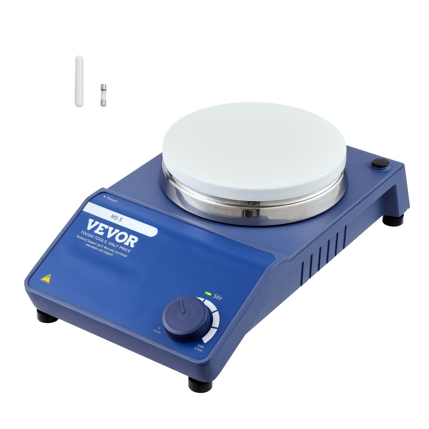 Magnetic Stirrer, 0-1500 RPM Stir Plate with Adjustable Speed Knob, 21L Plate Stirrer Kit, Stir Bar Included