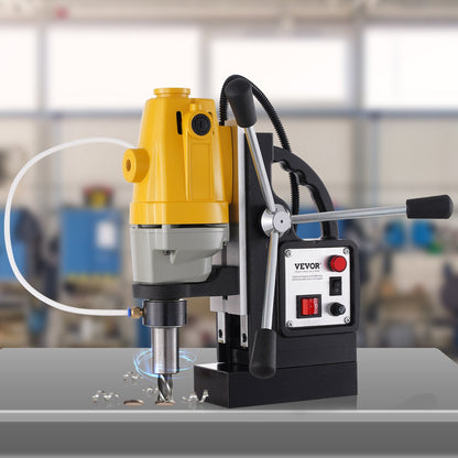 1100W Magnetic Drill Press 12000 N Magnet Force w/6 pcs HSS Annular Cutter Bits