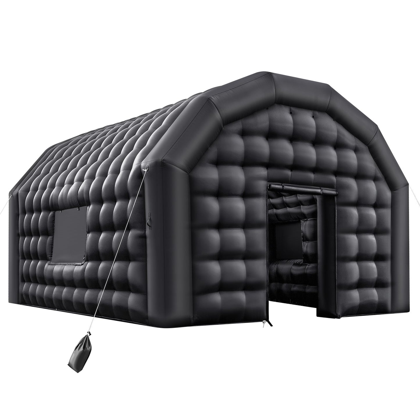 Inflatable Nightclub, 5.4 x 5 x 4.2 m Inflatable Party Tent with 680W Blower & Sandbag, Ventilated Blow up Night Club with 2 Windows, Air Cube House for Event Birthday Wedding Party