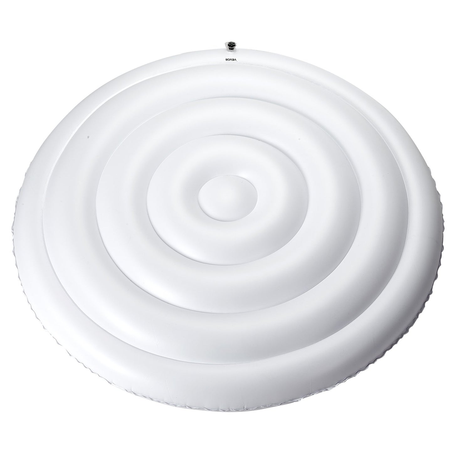 Inflatable Hot Tub Cover, 5.4 Ft / 164.5 cm Round Hot Tub Cover Protector, Insulated Spa Covers for Inflatable Hottub, Weatherproof and Waterproof Energy Saving Lid for Outdoor Use, White