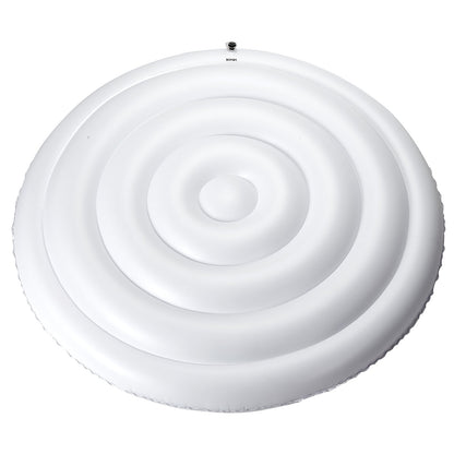 Inflatable Hot Tub Cover, 5.4 Ft / 164.5 cm Round Hot Tub Cover Protector, Insulated Spa Covers for Inflatable Hottub, Weatherproof and Waterproof Energy Saving Lid for Outdoor Use, White