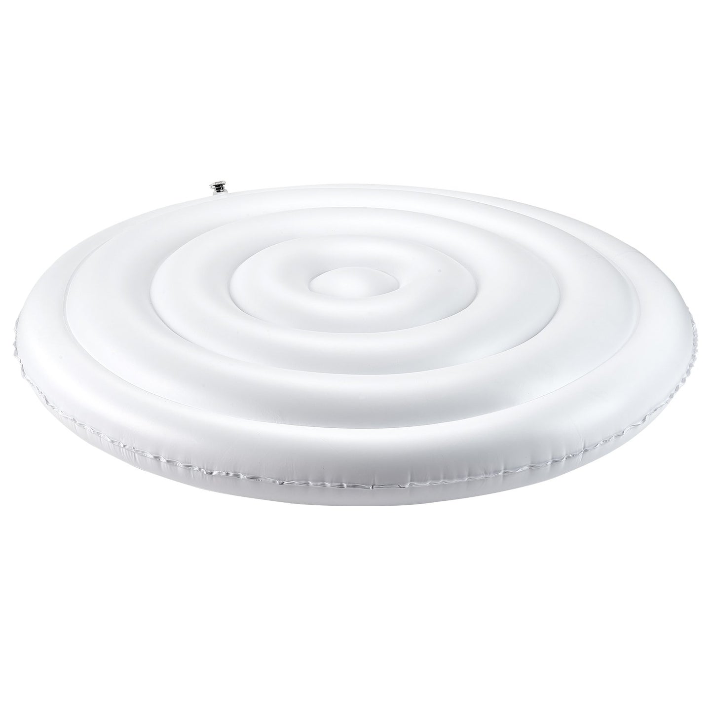 Inflatable Hot Tub Cover, 5.4 Ft / 164.5 cm Round Hot Tub Cover Protector, Insulated Spa Covers for Inflatable Hottub, Weatherproof and Waterproof Energy Saving Lid for Outdoor Use, White