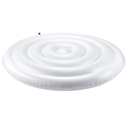Inflatable Hot Tub Cover, 5.4 Ft / 164.5 cm Round Hot Tub Cover Protector, Insulated Spa Covers for Inflatable Hottub, Weatherproof and Waterproof Energy Saving Lid for Outdoor Use, White
