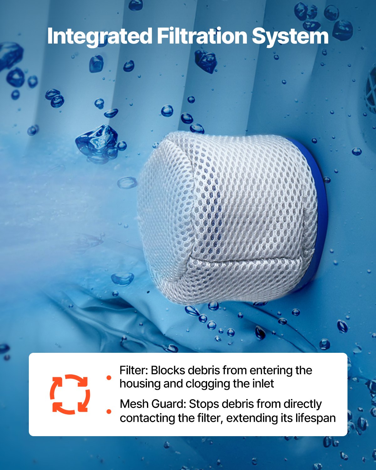 Aufblasbarer Whirlpool für 4 bis 6 Personen, runder, tragbarer Outdoor-Whirlpool (2080 x 660 mm), mit 130 Massagedüsen, Filter, Abdeckung und Matte, Multifunktions-Bedienfeld, PVC, Grau