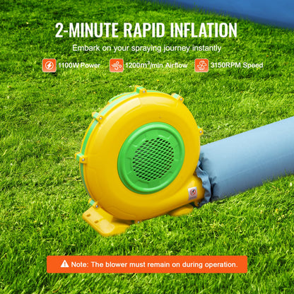 Inflatable Paint Booth, 21 x 13.5 x 9.8 ft/6.4 x 4.1 x 3 m Inflatable Spray Booth, with 1100W Powerful Blower and Air Filter System, Portable Car Paint Booth for Medium-Sized Vehicles, Large Furniture Painting