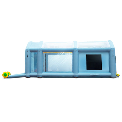 Inflatable Spray Booth Car Paint Tent 610 cm x 305 cm x 244 cm Filter System 2 Blowers