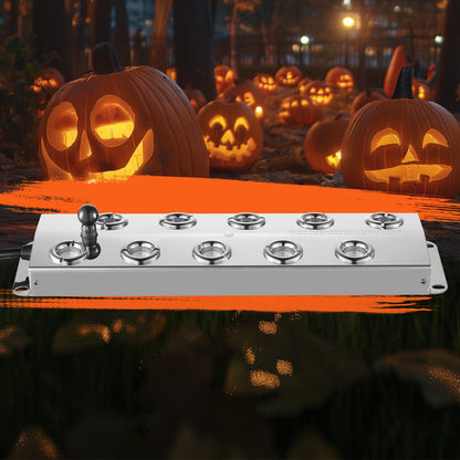 Ultrasonic Mist Maker 10 Head, 7000mL/H Ultrasonic Fogger, Mist Maker with 280W IP67 Waterproof Power Supply, Buoy, Replacement Discs, for Pond, Garden, Rockery, Greenhouse, Halloween Decoration