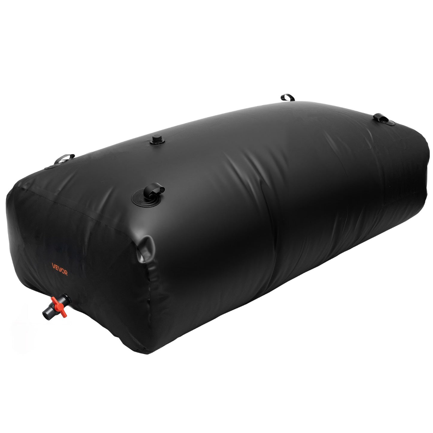 Water Storage Bladder, 1000L Water Storage Container Tank, 1000D PVC Large Capacity Soft Bag Bladder, Collapsible Portable for Garden Irrigation, Camping, RV, Emergency Use - Black