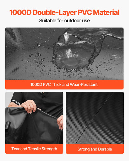 Water Storage Bladder, 113L Water Storage Container Tank, 1000D PVC Thickened Soft Bag Bladder, Collapsible Portable for Garden Irrigation, Camping, RVs, Emergency Use - Black