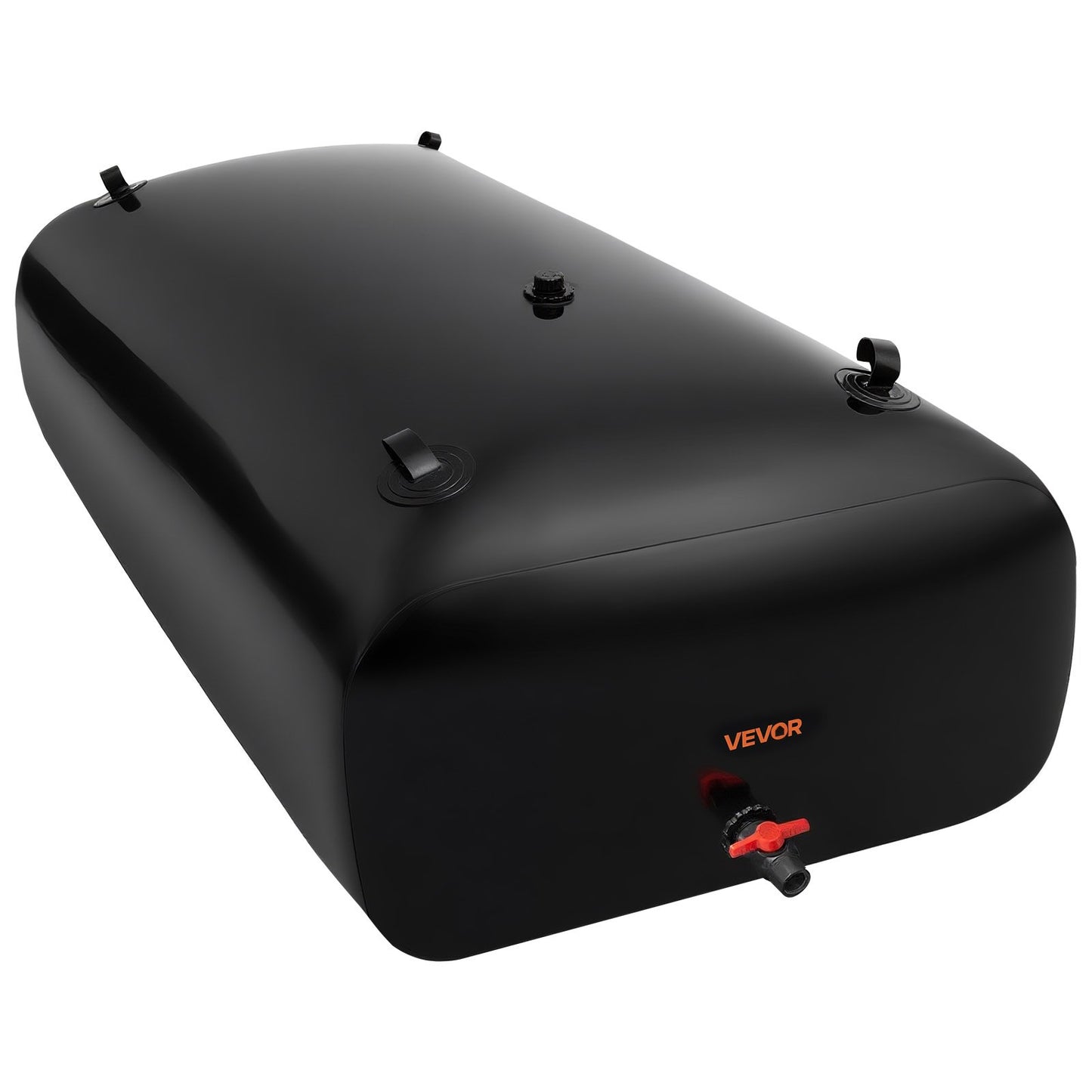 Water Storage Bladder, 330L Water Storage Container Tank, 1000D PVC Large Capacity Soft Bag Bladder, Collapsible Portable for Garden Irrigation, Camping, RVs, Emergency Use - Black