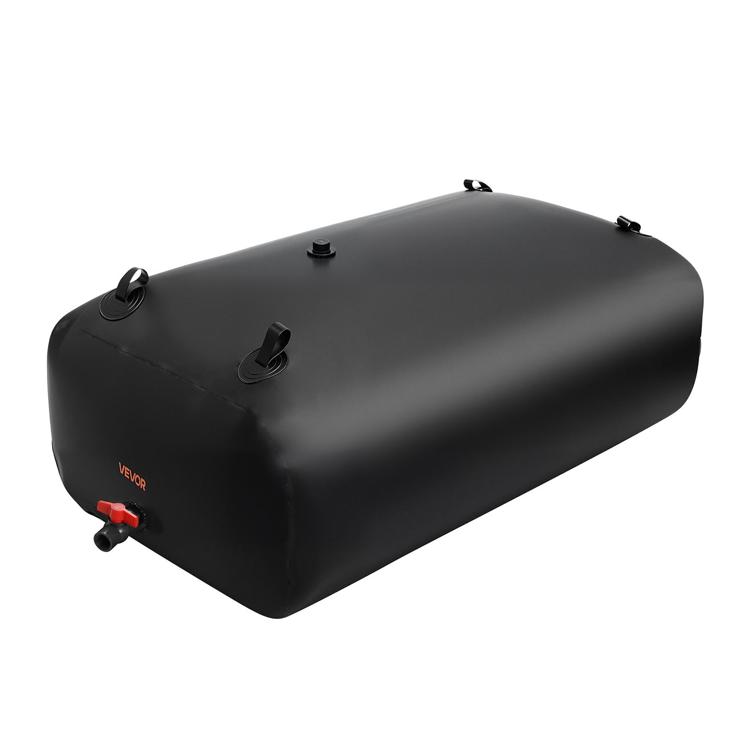 Water Storage Bladder, 540L Water Storage Container Tank, 1000D PVC Large Capacity Soft Bag Bladder, Collapsible Portable for Garden Irrigation, Camping, RV, Emergency Use - Black