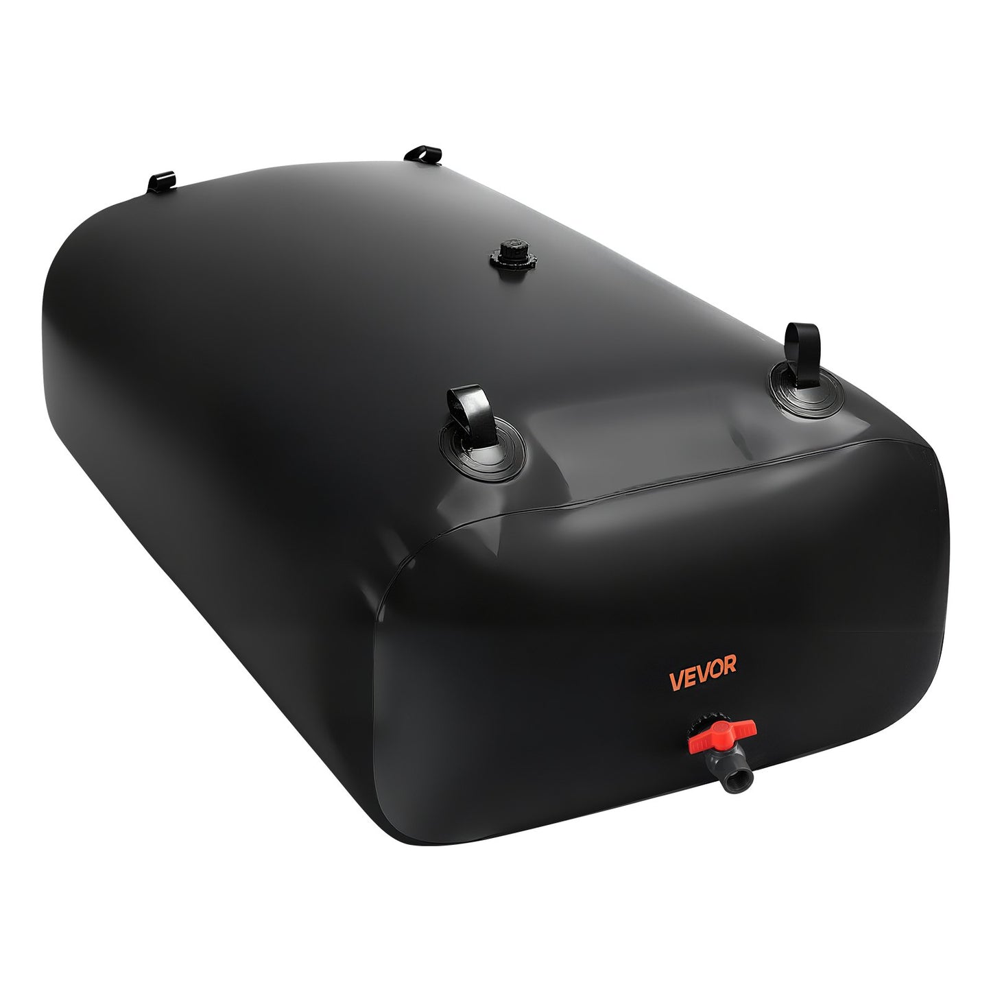 Water Storage Bladder, 540L Water Storage Container Tank, 1000D PVC Large Capacity Soft Bag Bladder, Collapsible Portable for Garden Irrigation, Camping, RV, Emergency Use - Black