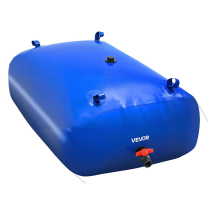Water Storage Bladder, 330L Water Storage Container Tank, 1000D PVC Large Capacity Soft Bag Bladder, Collapsible Portable for Garden Irrigation, Camping, RVs, Fire Prevention (Blue)