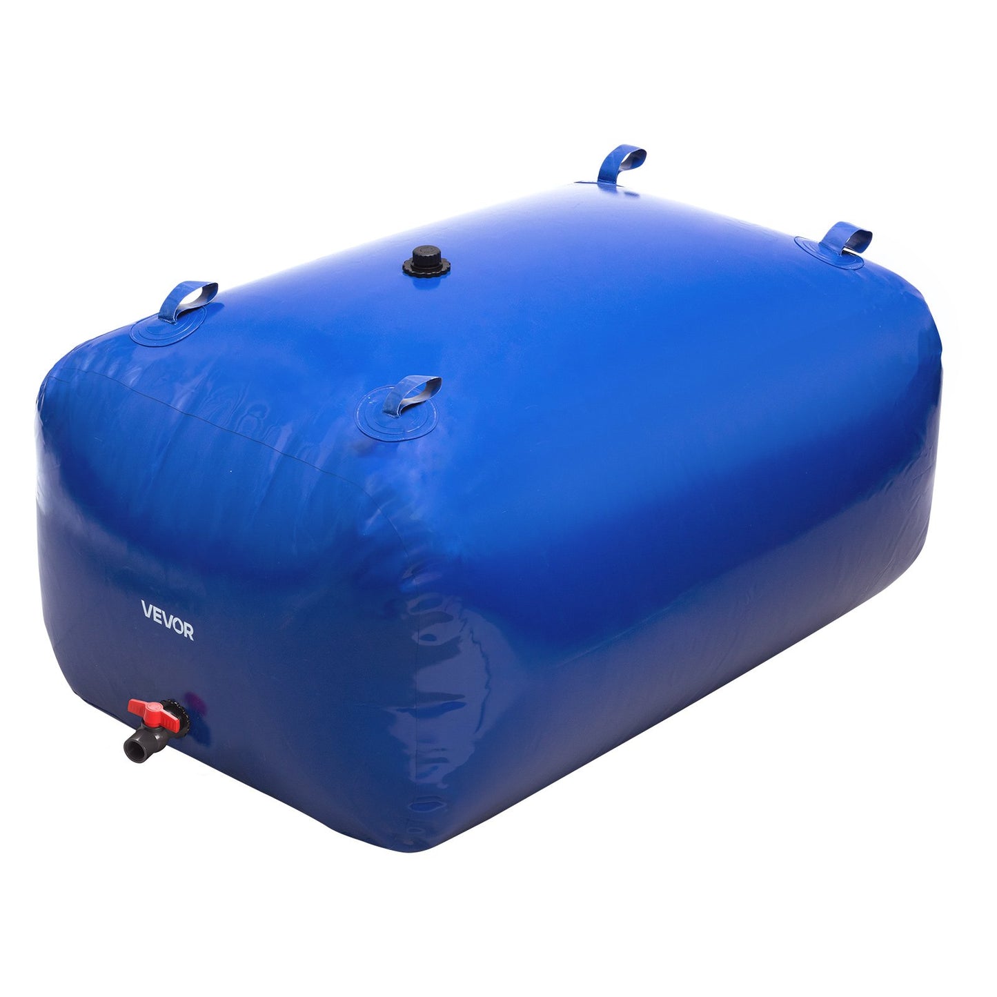 Water Storage Bladder, 400L Water Storage Container Tank, 1000D PVC Large Capacity Soft Bag Bladder, Foldable Portable for Garden Irrigation, Camping, RV, Fire Prevention - Blue