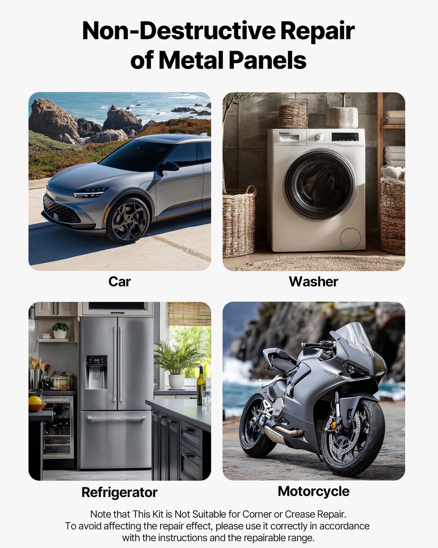 Dent Puller Kit, 100 PCS Paintless Dent Removal Kit with Golden Lifter, Bridge Puller, Slide Hammer T-Bar, Glue Gun, Auto Body Hail Damage Remover Tools for Car Refrigerator Door Ding Repair