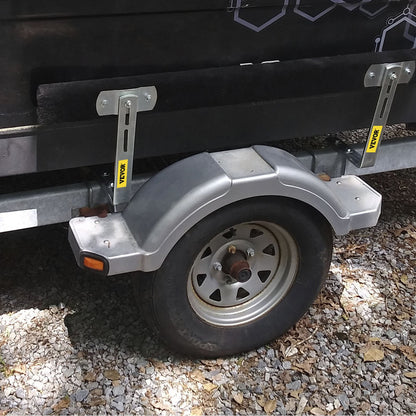 Boat Trailer Guide-ons, 48", 2 PCS Rustproof Steel Trailer Guide ons, Trailer Guides with Carpet-Padded Boards, Mounting Parts Included, for Ski Boat, Fishing Boat or Sailboat Trailer