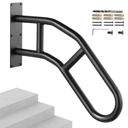 Handrails for Outdoor Steps 81.3 cm Wall Mount Safety Railings for 1-3 Steps