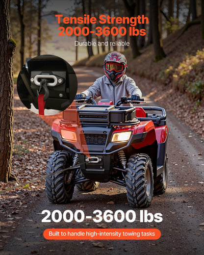 Seilwindenhalterung, Zugkraft 907–1633 kg, Anhängerkupplungs-Seilwindenhalterung für ausgewählte Honda Foreman und Rancher Rubicon Modelle (2014–2021), 2-Loch-Befestigung, pulverbeschichteter Stahl, schwarz