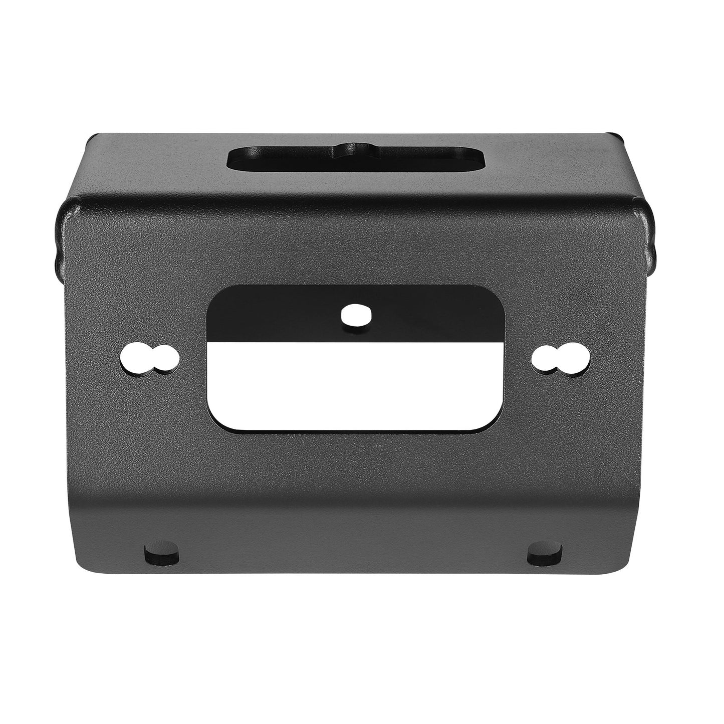 Seilwindenhalterung, Zugkraft 907–1633 kg, Anhängerkupplungs-Seilwindenhalterung für ausgewählte Honda Foreman und Rancher Rubicon Modelle (2014–2021), 2-Loch-Befestigung, pulverbeschichteter Stahl, schwarz