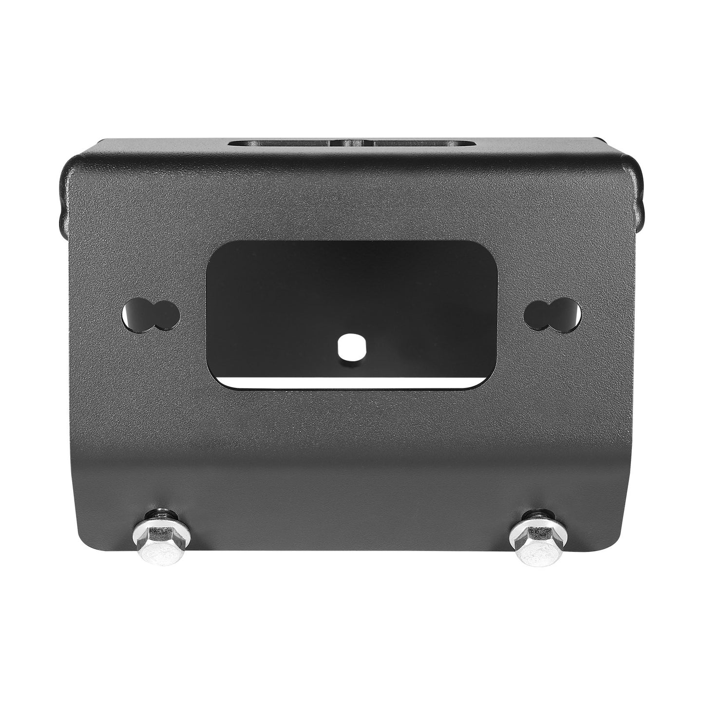 Seilwindenhalterung, Zugkraft 907–1633 kg, Anhängerkupplungs-Seilwindenhalterung für ausgewählte Honda Foreman und Rancher Rubicon Modelle (2014–2021), 2-Loch-Befestigung, pulverbeschichteter Stahl, schwarz