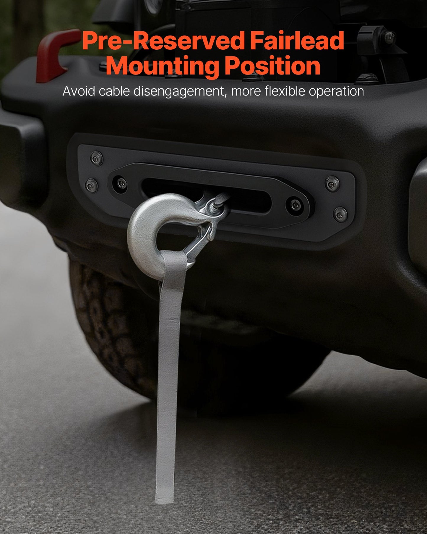 Seilwindenhalterung, Zugkraft 5443 kg (12000 lbs), Anhängerkupplungs-Seilwindenhalterung für ausgewählte Jeep Wrangler JL/JLU &amp; Gladiator JT Modelle (2018–2023), 2-Loch-Befestigung, pulverbeschichteter Stahl, schwarz