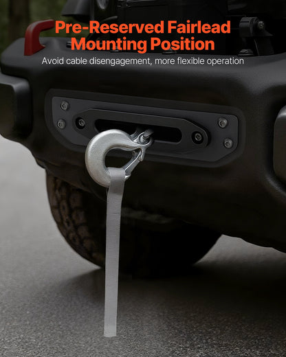 Seilwindenhalterung, Zugkraft 5443 kg (12000 lbs), Anhängerkupplungs-Seilwindenhalterung für ausgewählte Jeep Wrangler JL/JLU &amp; Gladiator JT Modelle (2018–2023), 2-Loch-Befestigung, pulverbeschichteter Stahl, schwarz