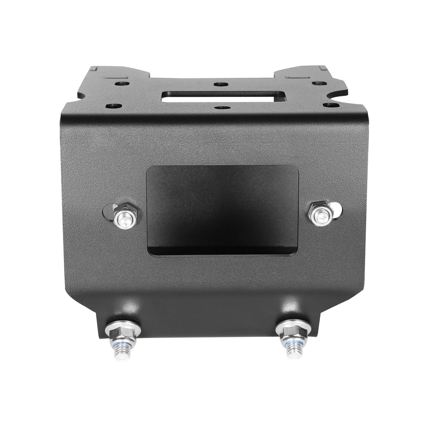 Seilwindenhalterung, Zugkraft 907–1633 kg, Anhängerkupplungs-Seilwindenhalterung für ausgewählte Polaris Sportsman Modelle (ab 2009), 2-Loch-Befestigung, pulverbeschichteter Stahl, geeignet für Wüstenrettung