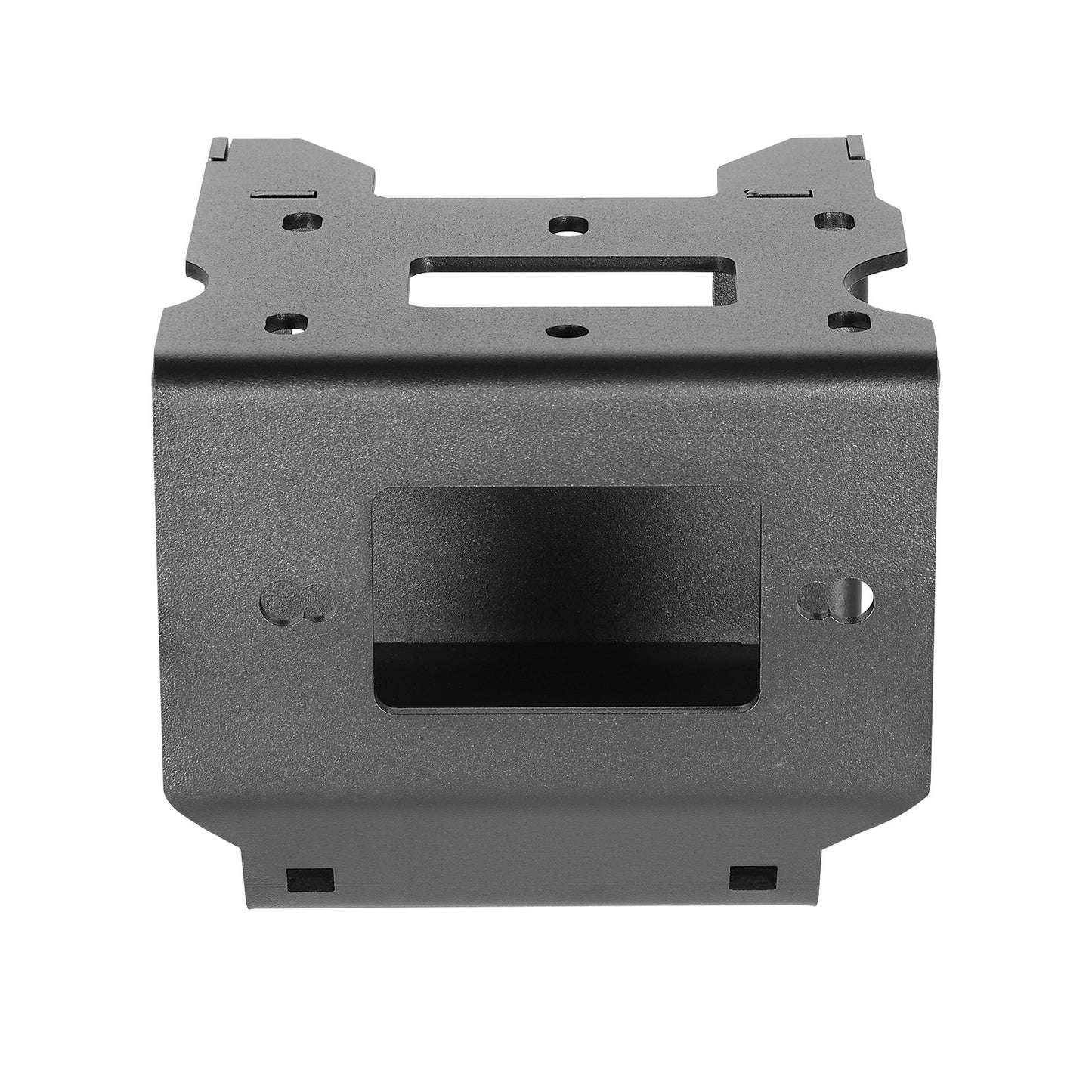 Seilwindenhalterung, Zugkraft 907–1633 kg, Anhängerkupplungs-Seilwindenhalterung für ausgewählte Polaris Sportsman Modelle (ab 2009), 2-Loch-Befestigung, pulverbeschichteter Stahl, geeignet für Wüstenrettung