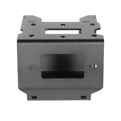 Seilwindenhalterung, Zugkraft 907–1633 kg, Anhängerkupplungs-Seilwindenhalterung für ausgewählte Polaris Sportsman Modelle (ab 2009), 2-Loch-Befestigung, pulverbeschichteter Stahl, geeignet für Wüstenrettung