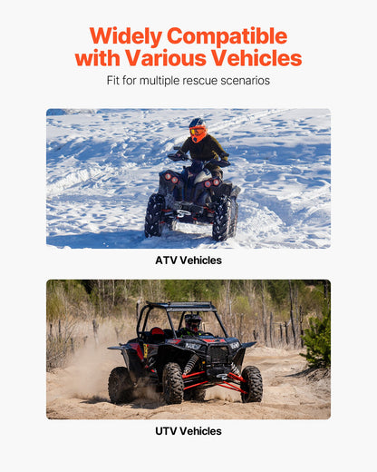 Seilwindenhalterung, Tragfähigkeit 1633 kg (3600 lbs), Anhängerkupplungs-Seilwindenhalterung mit 50,8-mm-Aufnahme, 2/4-Zoll-Seilwindenbolzenlöcher, pulverbeschichteter Stahl, geeignet für ATV, UTV und Pickup-Truck, Schwarz