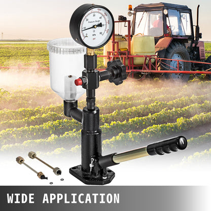 600 Bar Injector Tester 0.8L Fuel Pressure Gauge, Injector Tester with Dual Scale, Injector Tester, Diagnostic Tool for Diesel Engines