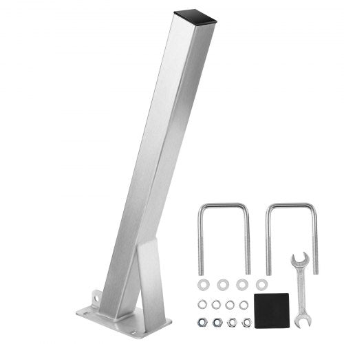 Boat Trailer Winch Stand, 76 x 76 x 863 mm Winch Posts, Boat Winch Mount with U-Bolts for 76 mm W x 76-101 mm H Trailer Tongue, Galvanized, Fit for Jet Ski, Sailboat, Fishing Boat, Speedboat